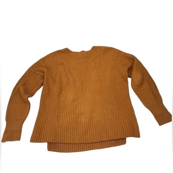 CAbi #3537 Women’s Size S Sweater Mustard Yellow StepUp Pullover Chunky Knit - Picture 8 of 9